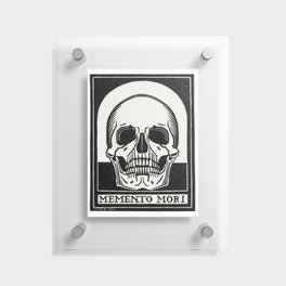 Memento Mori de Graag - Black And White Skull Reproduction Floating Acrylic Print