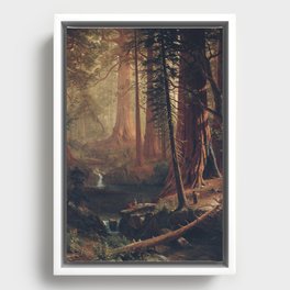 Giant Redwood Trees of California, Albert Bierstadt, 1874 Framed Canvas