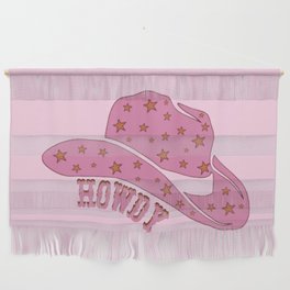 Howdy Cowgirl Hat Wall Hanging