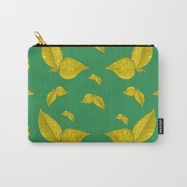 Golden leafs pattern Carry-All Pouch