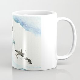 Jumping Penguins - Watercolor Mug