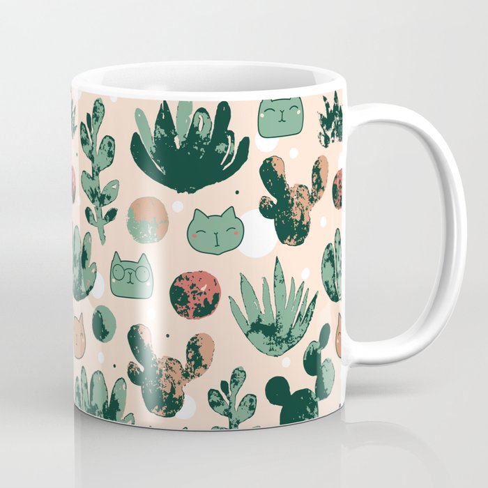 Cats and cacti Coffee Mug