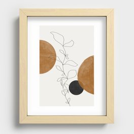 Abstract Plant Recessed Framed Print
