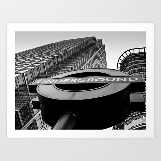 Canary Wharf Underground Art Print