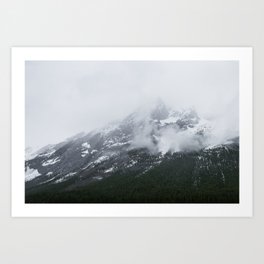 Mountains Landscape Photography | Maligne Lake Alberta Art Print