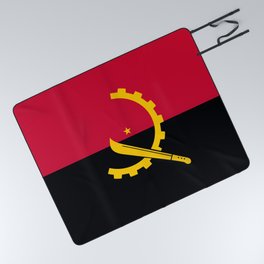 Flag of Angola Picnic Blanket