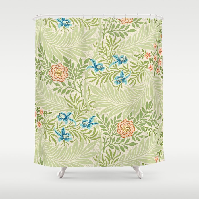 William Morris Larkspur pattern (1874) Shower Curtain