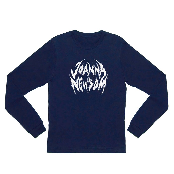 Joanna Newsom Heavy Metal Logo Long Sleeve T Shirt by lvis Society6