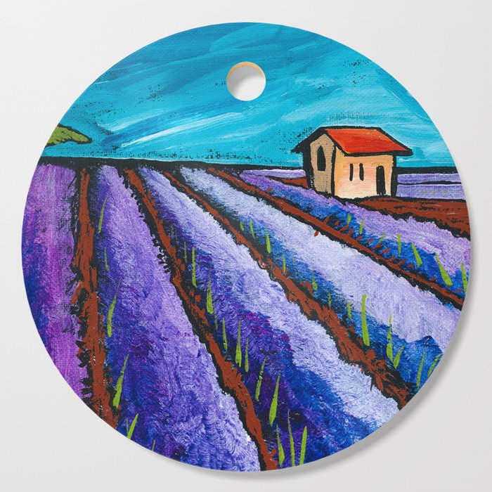 Lavender Fields Forever Cutting Board