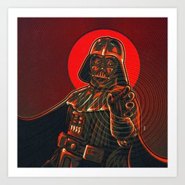 "Darth Vader" by Marcos de Lima Art Print