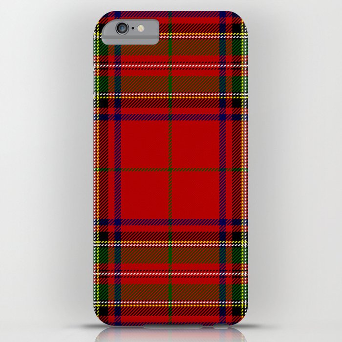 red tartan plaid iphone case