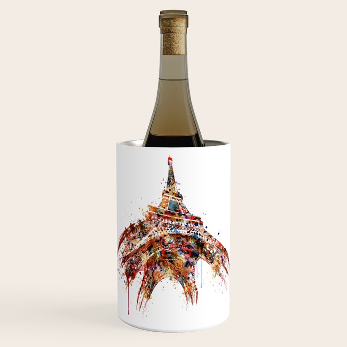 Eiffel Tower Watercolor Wine Chiller by MarianVoicu Society6