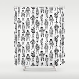 Astronauts and Flight Suits Shower Curtain