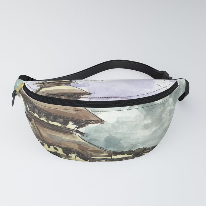 Nepal Temple Bhaktapur Kathmandu Fanny Pack by TheJoeyStudio