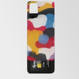 Color pastel abstract bauhaus Android Card Case