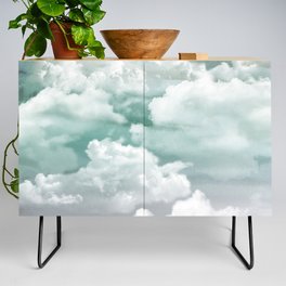 Teal Cloudy Credenza