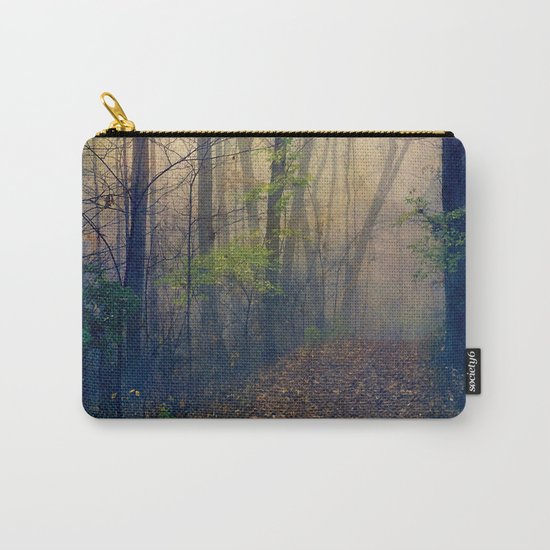 Wandering in a Foggy Woodland Carry-All Pouch