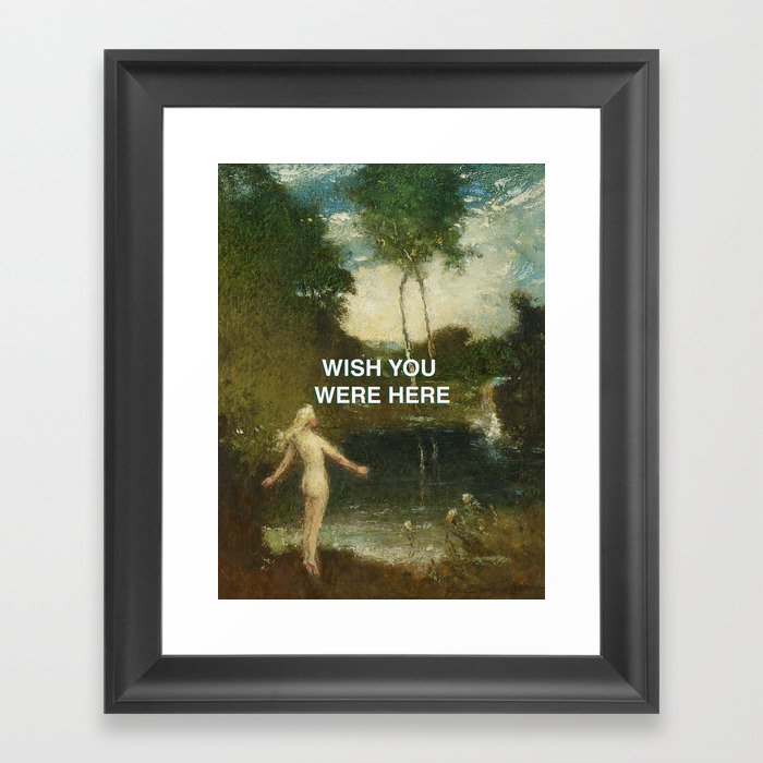 Wish you were here Framed Art Print