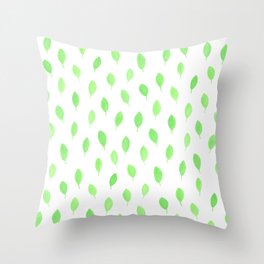 Floating Leaves Throw Pillow