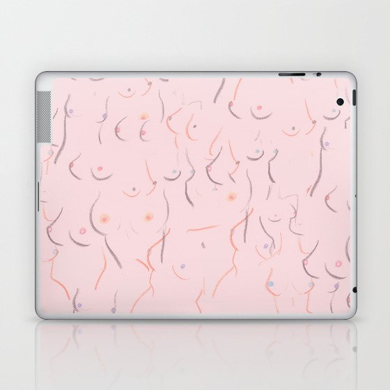 Breasts in Millennial Pink Laptop & iPad Skin