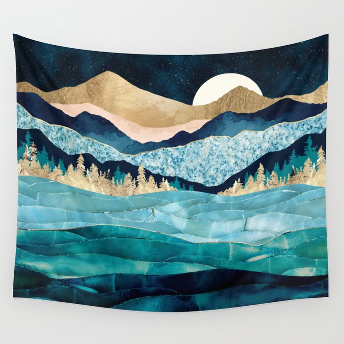 Society6 ocean tapestry top