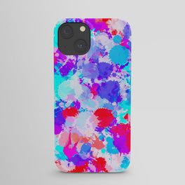 Cherry Frost Paint Splatter iPhone Case