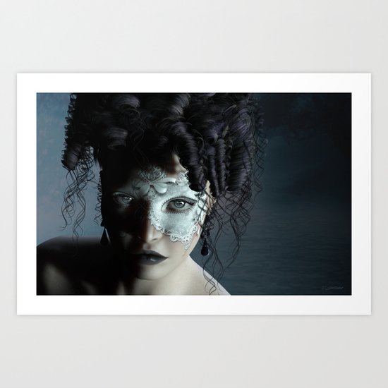 Midnight masquerade Art Print