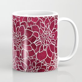 Dahlia Flower Pattern 10 Mug