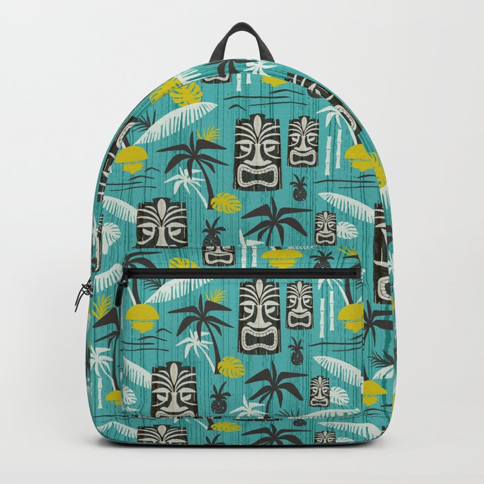 Island Tiki Aqua Backpack