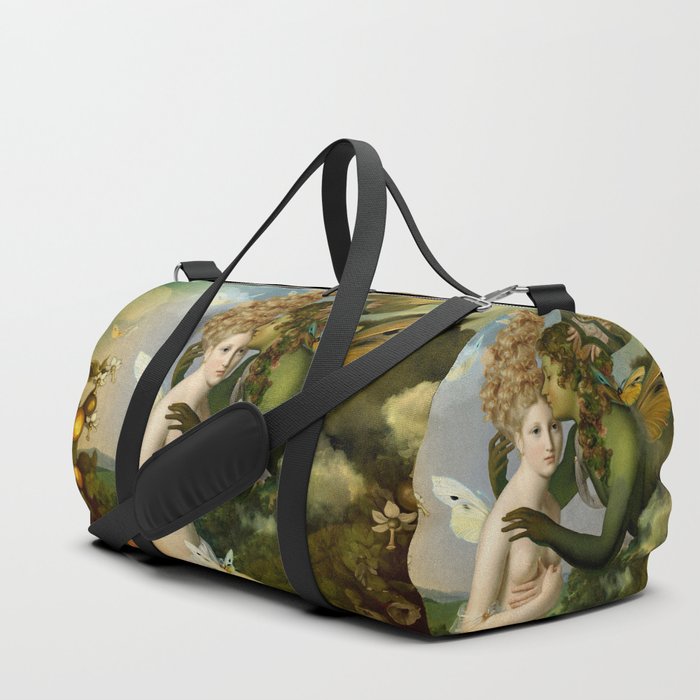 "The body, the soul and the garden of love" Duffle Bag