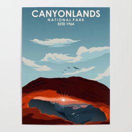 Canyonlands National Park Travel Poster Poster