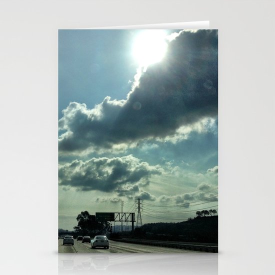 Admiring the clouds. Stationery Cards