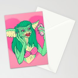 Greta Gremlin woman female gremlins design horror love girl Stationery Card