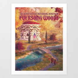 Eversong Woods (Novel cover) Art Print