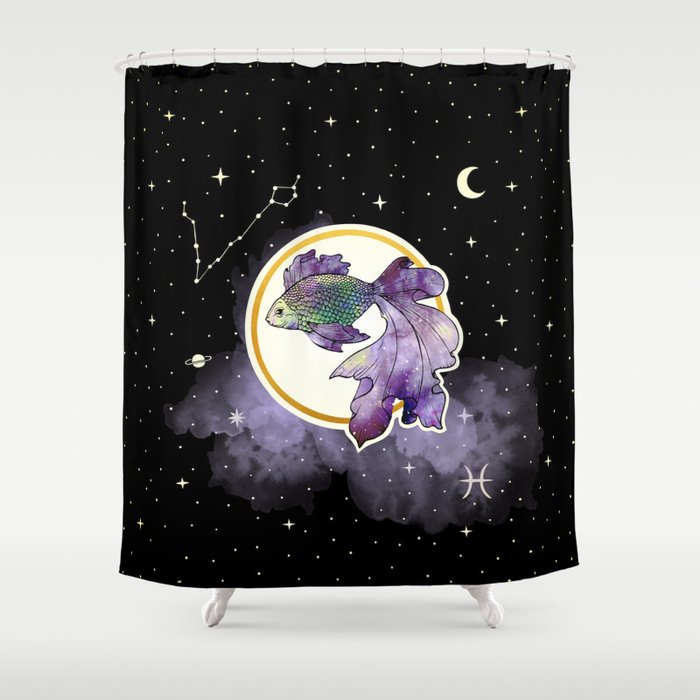 Pisces [Zodiac Signs] Shower Curtain