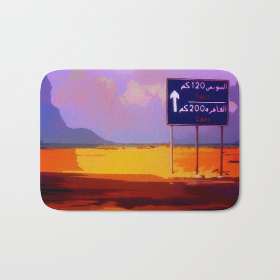 Road to Cairo Bath Mat