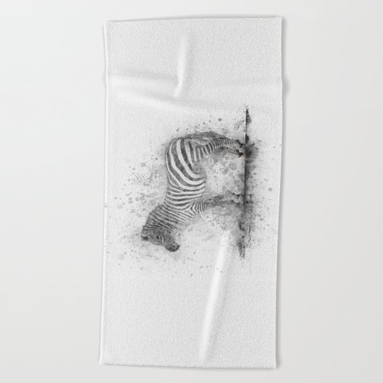 Zebra Beach Towel