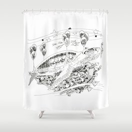Wanderlust Series - Turtle Shower Curtain