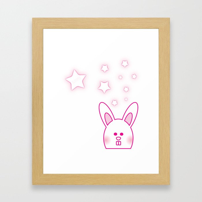 Bunny Love Framed Art Print