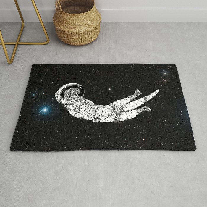 André Floating Around in Otter Space Rug