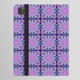 Mimosa Mandala dark blue iPad Folio Case