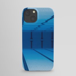Underwater Empty Swimming Pool. iPhone Case