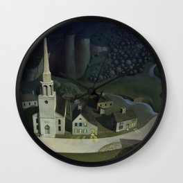  The Midnight Ride of Paul Revere, 1931 by Grant Wood Wall Clock