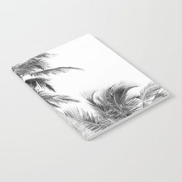 Floridian Palms Black & White #1 #tropical #wall #art #society6  Notebook