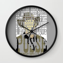 posse Wall Clock