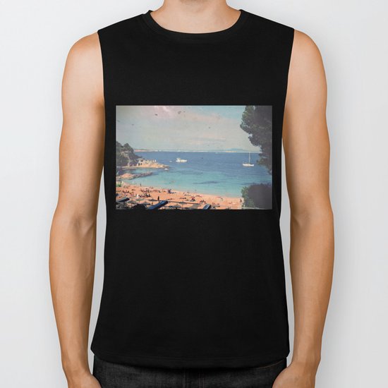 A Private Mallorcan Beach For All Of Us Biker Tank