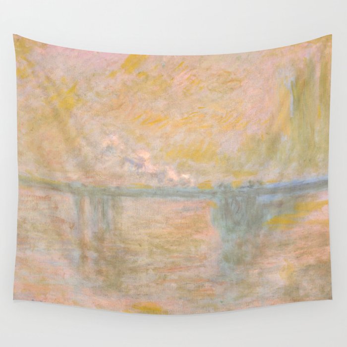Claude Monet Charing Cross Bridge In London 1902 Wall Tapestry By Alexandra Arts
