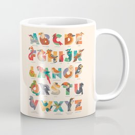 Aerialphabet (labelled) Coffee Mug