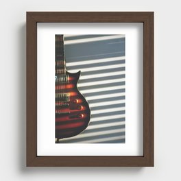 Guitar in the Light Recessed Framed Print