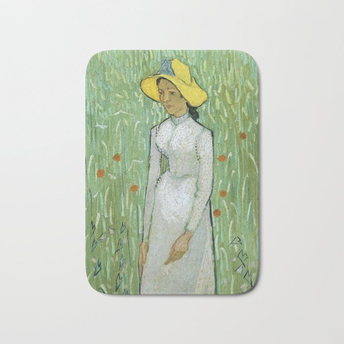 Girl in White by Vincent van Gogh (1890) Bath Mat